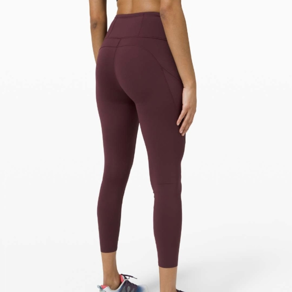 Lululemon Fast And Free Tight 25" *Non-Reflective In Cassis EUC